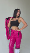Women’s Two Piece Ski Suit FREYA – Fuchsia Glossy Snow Suit