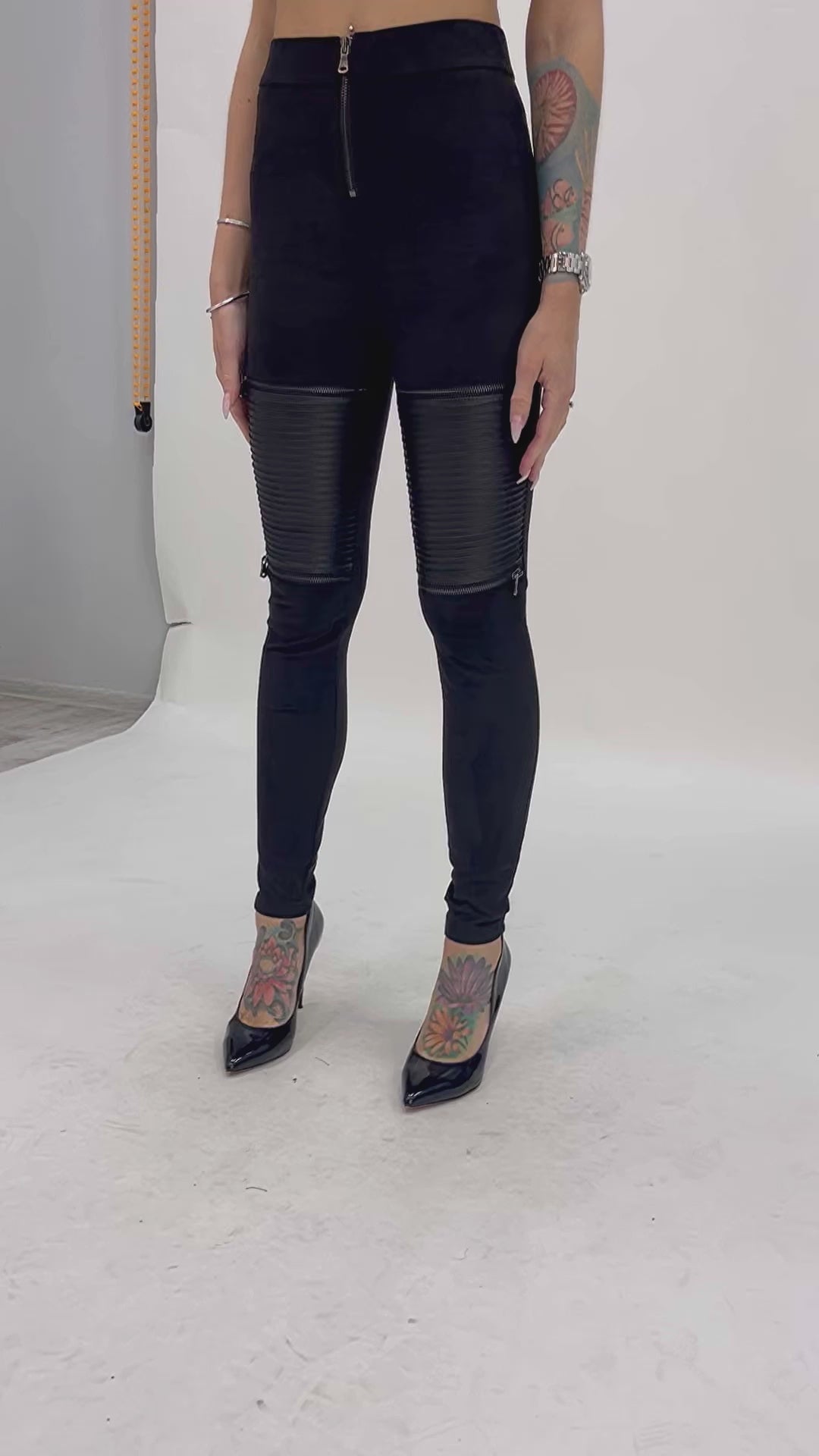 LEGGINGS LEATHER 4 SUEDE