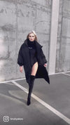 WINTER JACKET OVERSIZED BLACK QUEEN