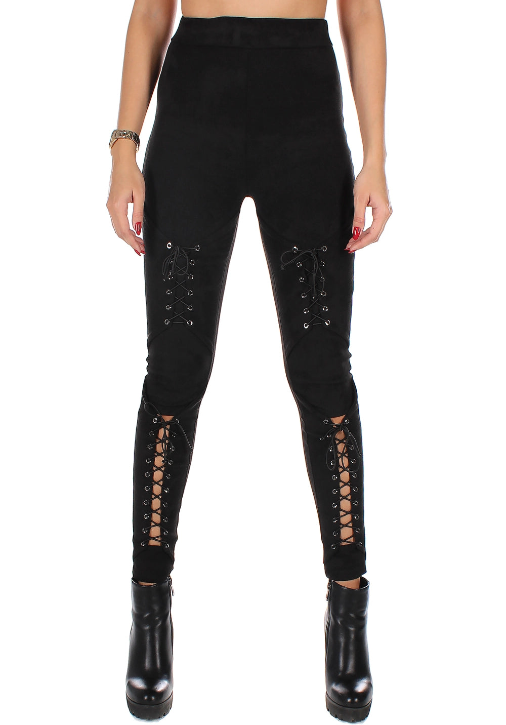 LEGGINGS SUEDE LACING 2